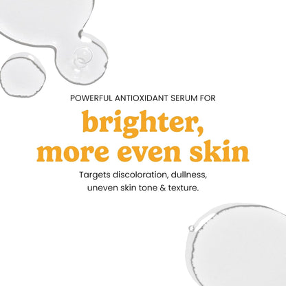 Vitamin C Serum with Vitamin E & Ferulic Acid - Brightening Serum - for Oily & Dry Skin