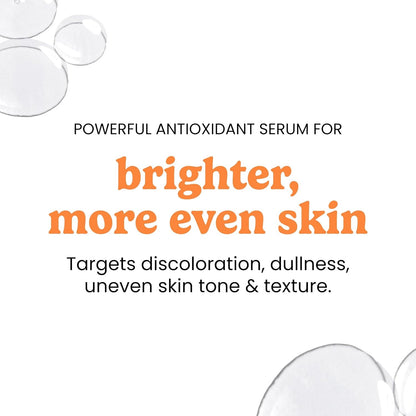 Vitamin C Serum with Vitamin E & Ferulic Acid - Brightening Serum - for Oily & Dry Skin - Fragrance-Free